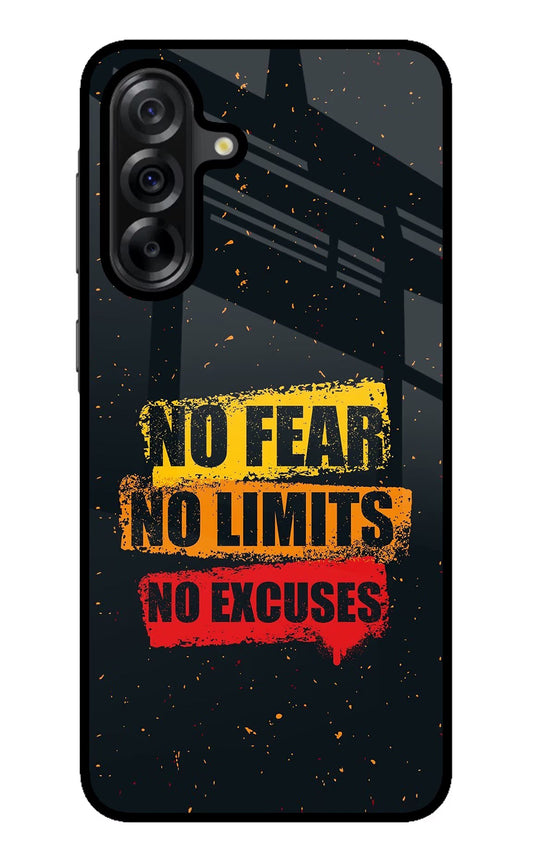 No Fear No Limits No Excuse Samsung A36 5G Glass Case