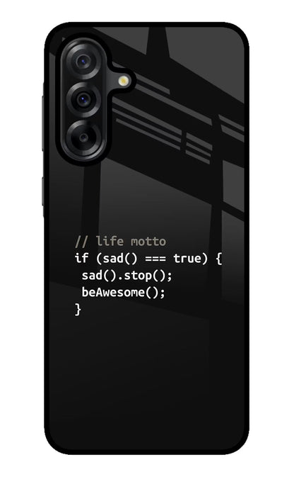 Life Motto Code Samsung A36 5G Back Cover