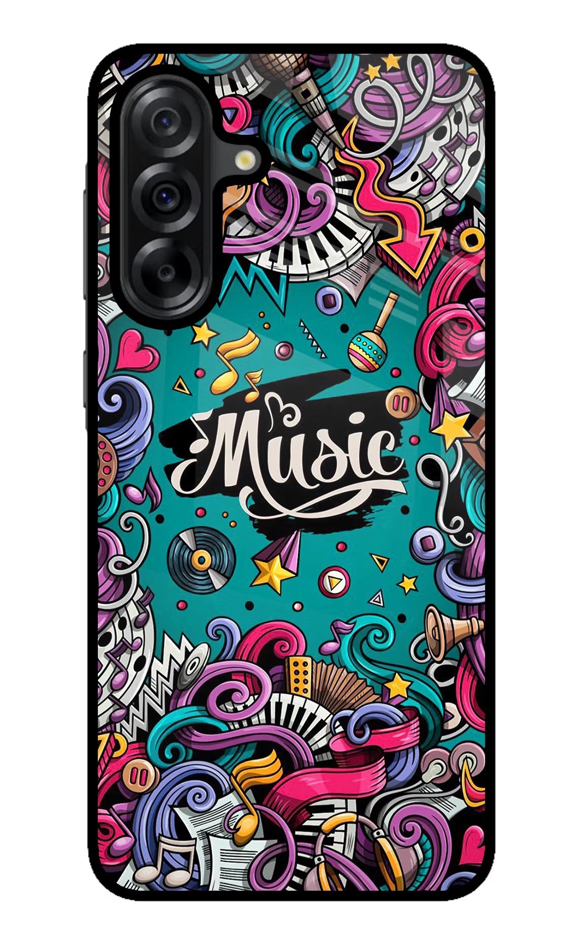 Music Graffiti Samsung A36 5G Back Cover