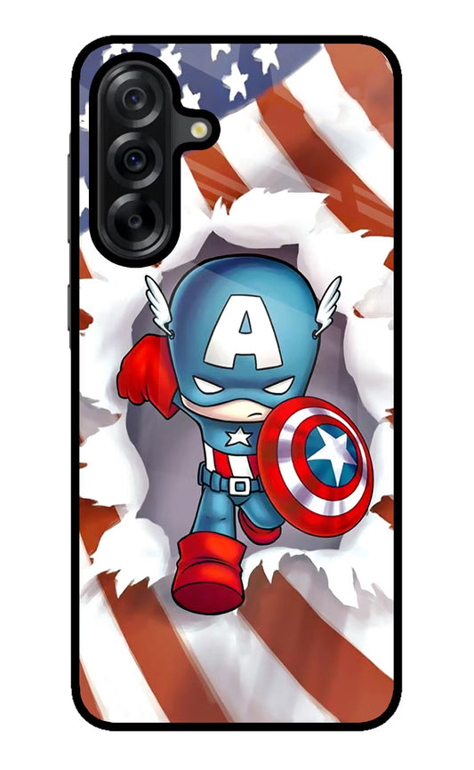 Captain America Samsung A36 5G Glass Case