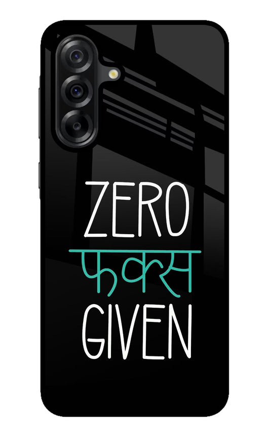 Zero Fucks Given Samsung A36 5G Glass Case