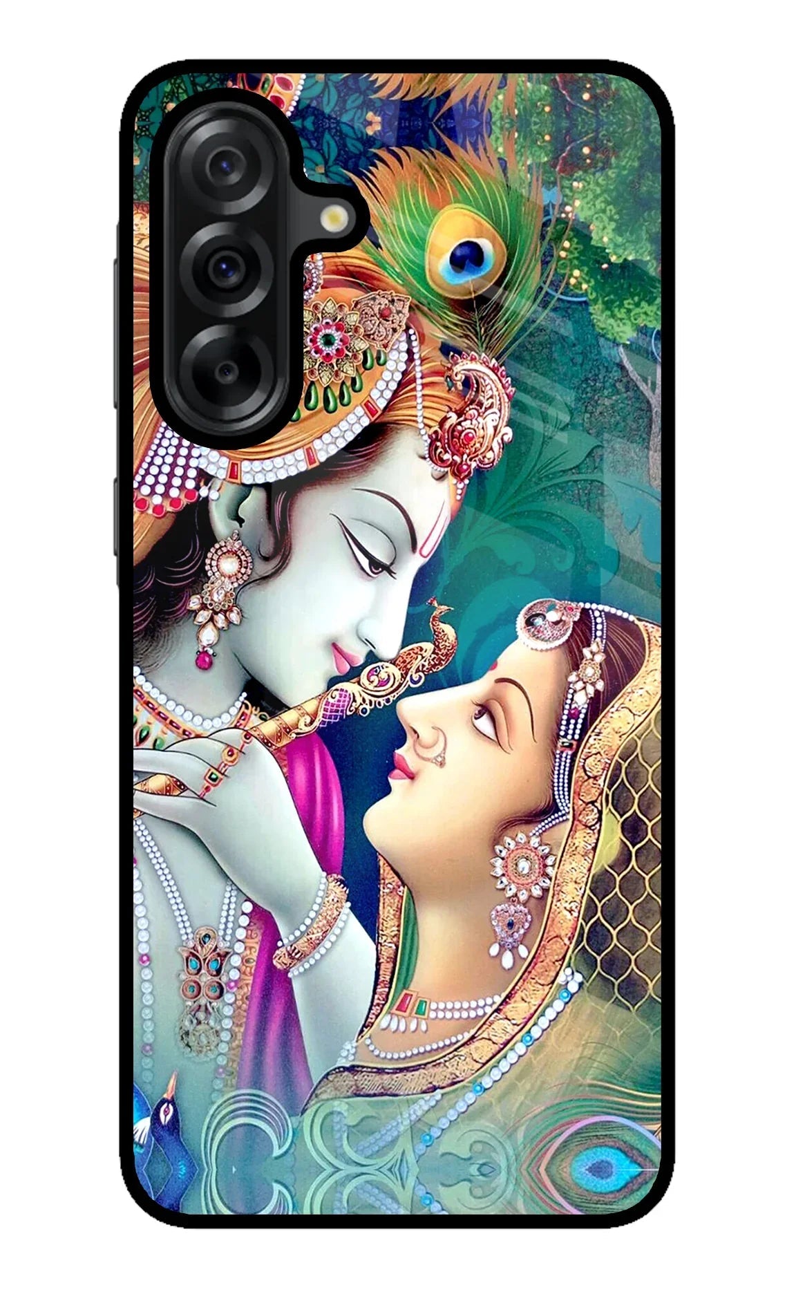 Lord Radha Krishna Samsung A36 5G Glass Case