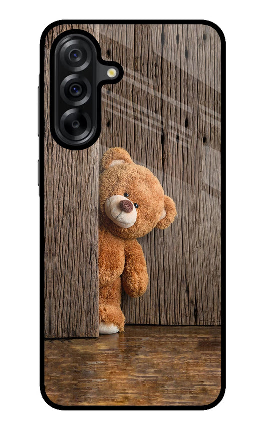 Teddy Wooden Samsung A36 5G Glass Case