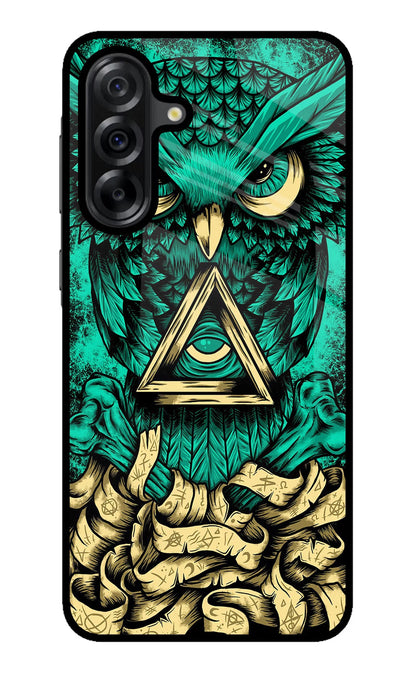 Green Owl Samsung A36 5G Back Cover