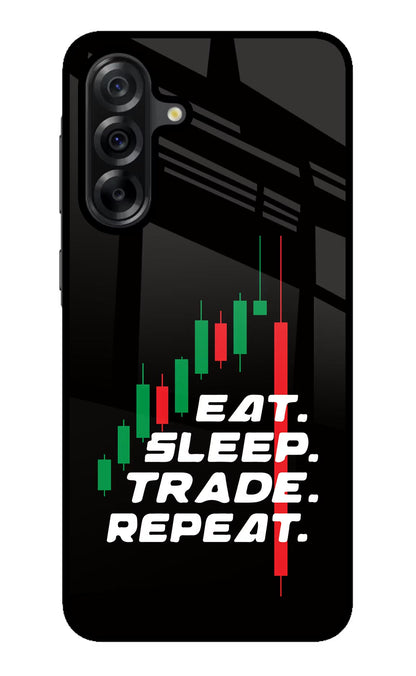 Eat Sleep Trade Repeat Samsung A36 5G Back Cover
