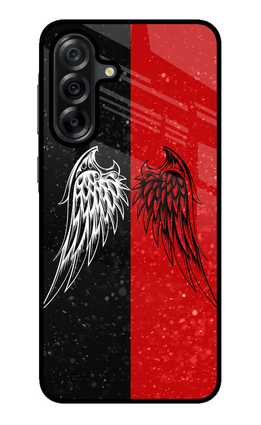 Wings Samsung A36 5G Glass Case