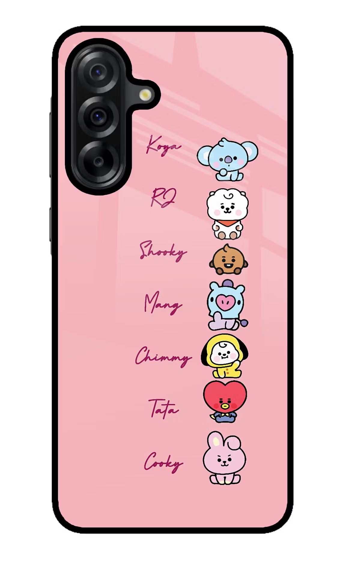 BTS names Samsung A36 5G Glass Case