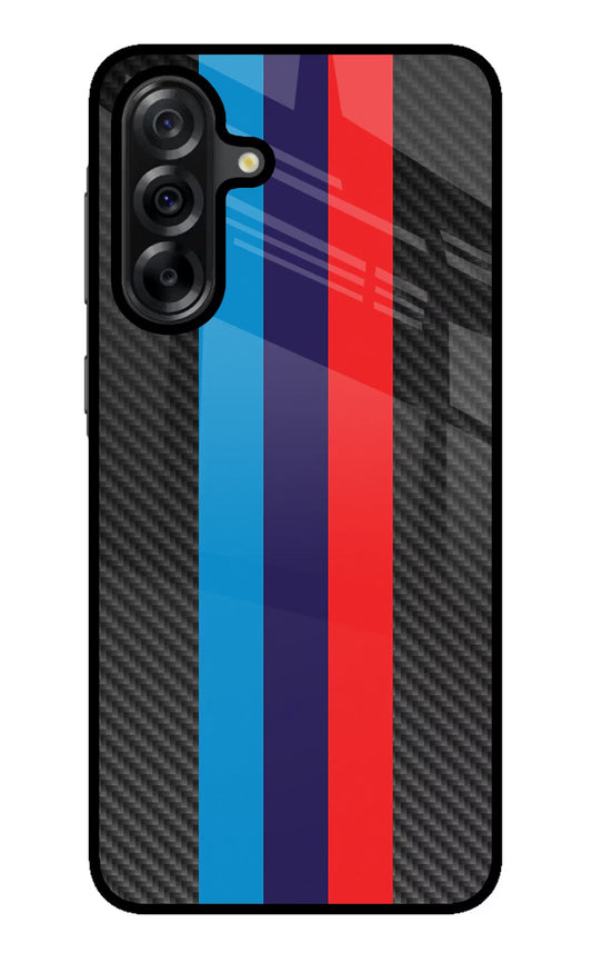 BMW Stripes Pattern Samsung A36 5G Glass Case