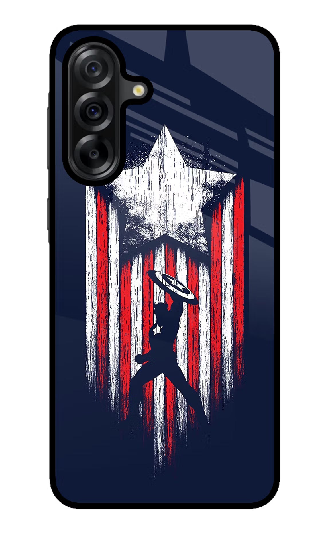 Captain America Marvel Art Samsung A36 5G Glass Case