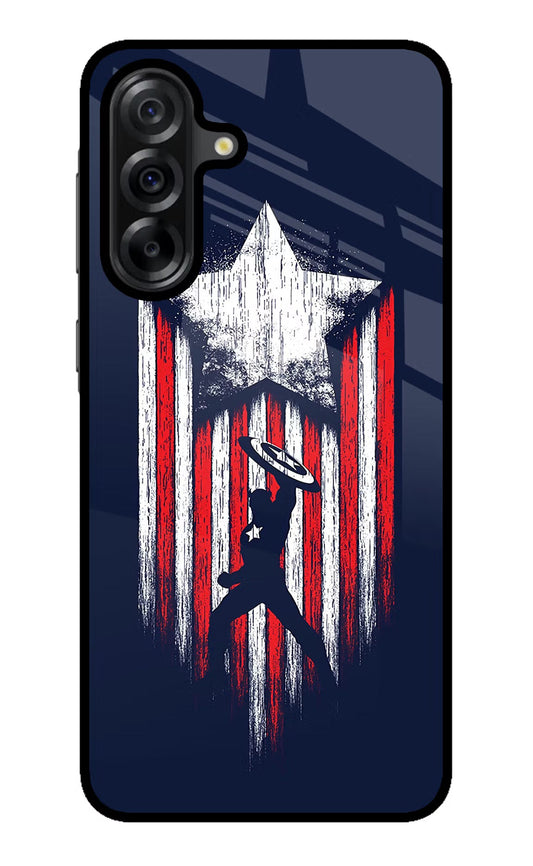 Captain America Marvel Art Samsung A36 5G Glass Case