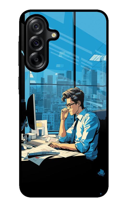 Focused Hustler (AI Generated) Samsung A36 5G Glass Case