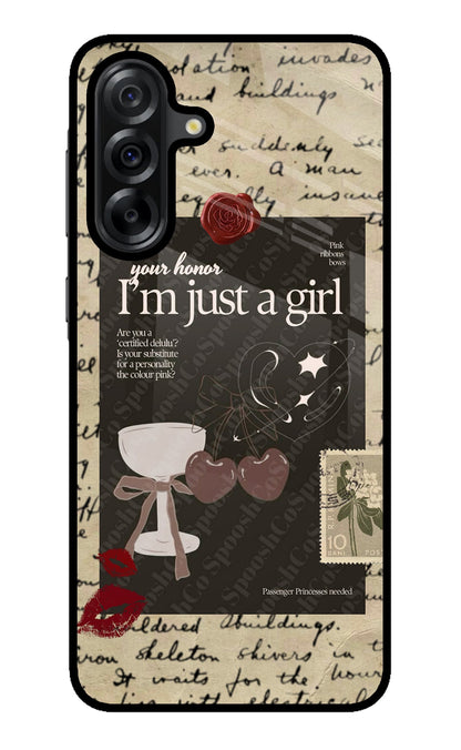 I am just a girl Samsung A36 5G Back Cover