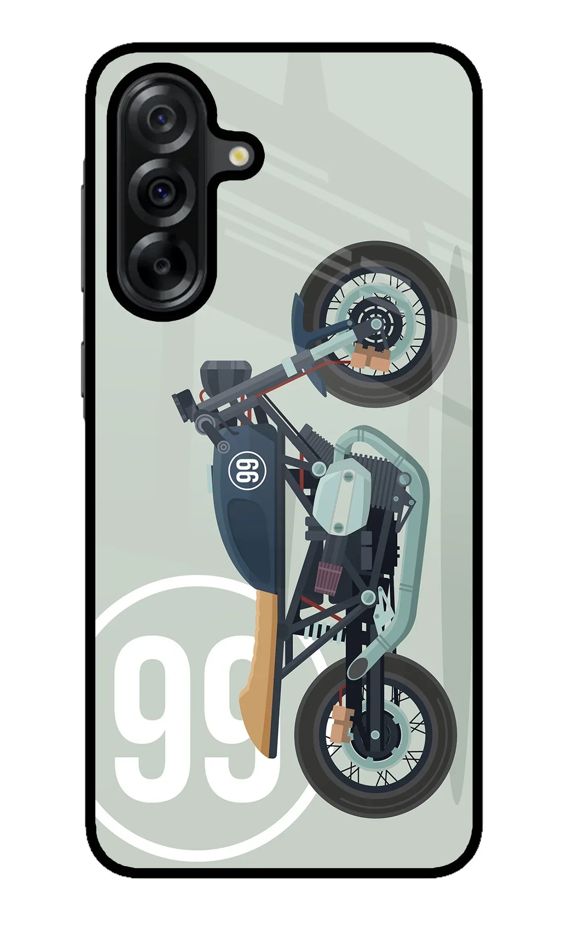 Classic Cafe Racer 99 Samsung A36 5G Glass Case