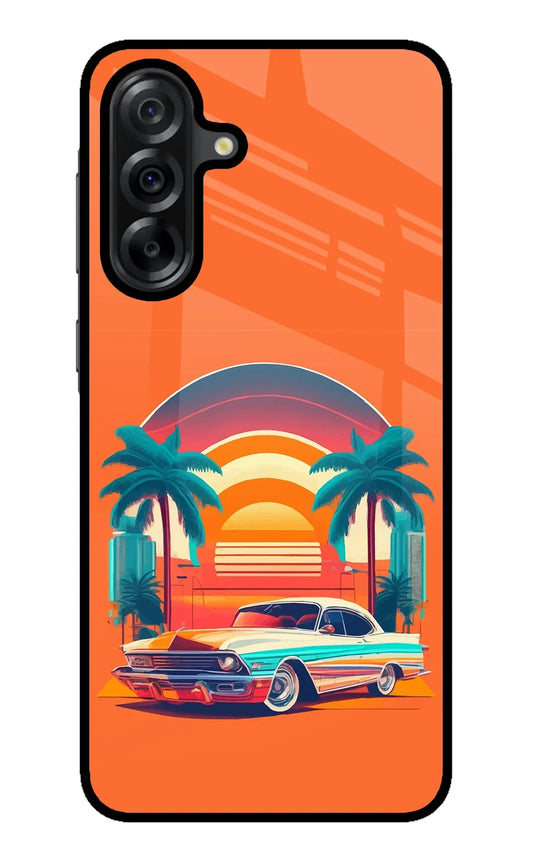 Palm Drive 80s Samsung A36 5G Glass Case