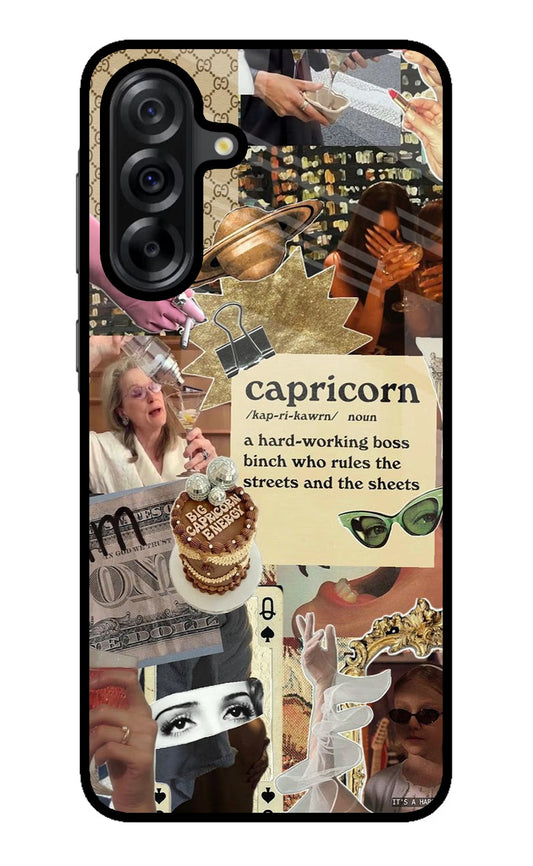 Capricorn Zodiac Samsung A36 5G Glass Case