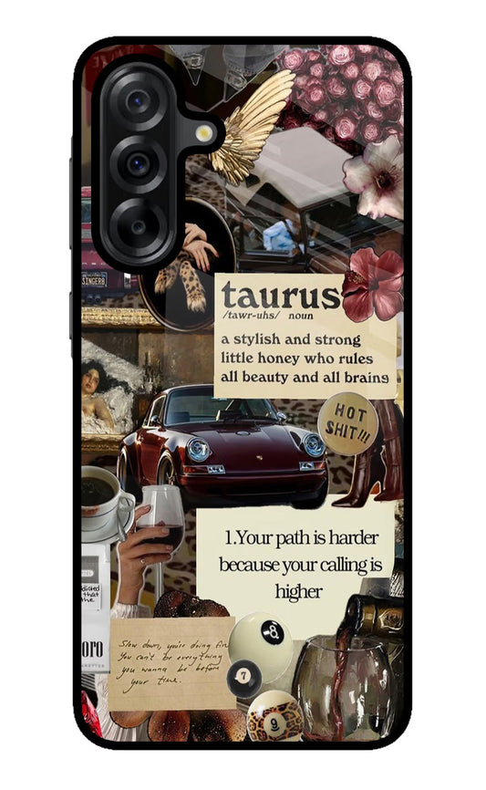 Taurus Zodiac Samsung A36 5G Glass Case