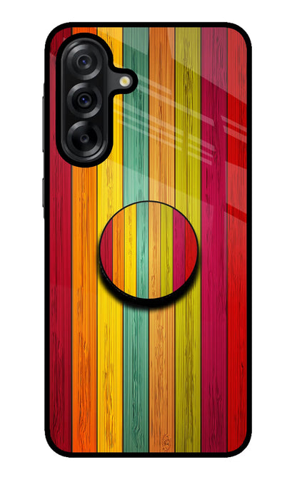 Multicolor Wooden Samsung A36 5G Pop Case