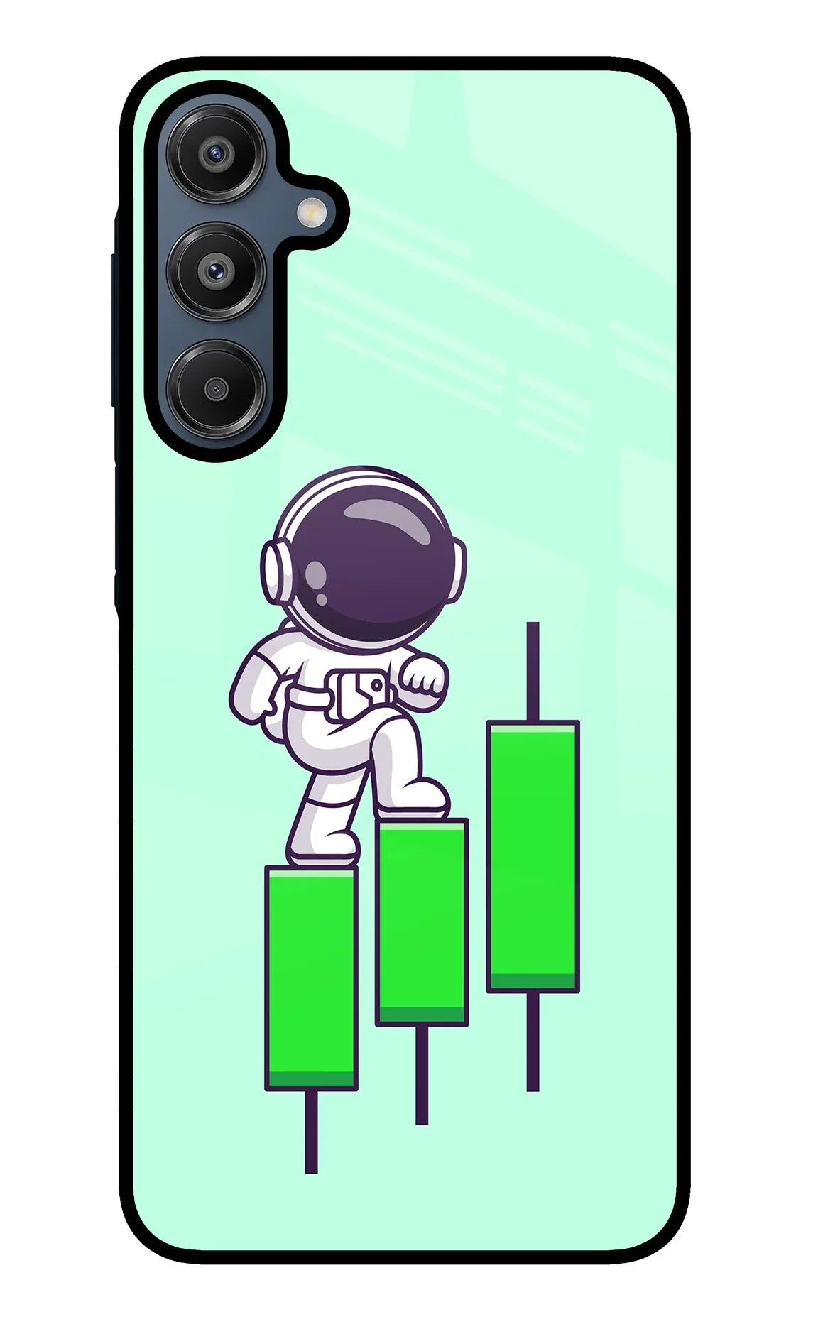 Astronaut Trader Samsung A16 5G Glass Case