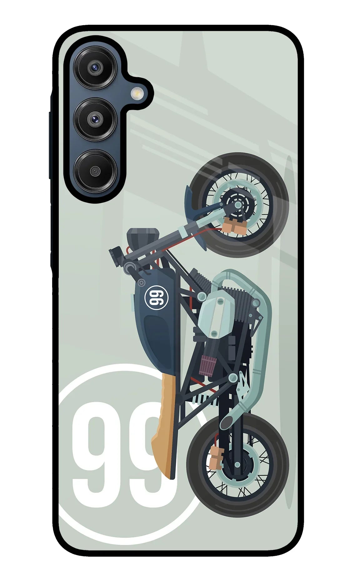 Classic Cafe Racer 99 Samsung A16 5G Glass Case