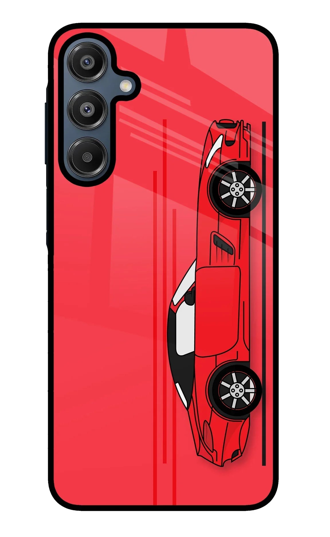 Red Velocity Samsung A16 5G Glass Case
