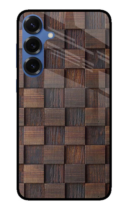 Wooden Cube Design Samsung S25 Back Cover