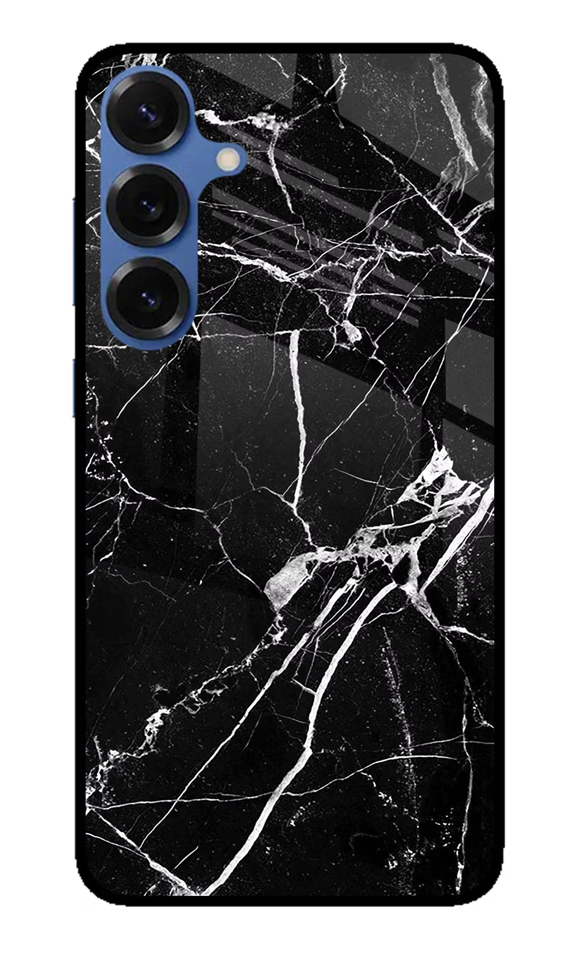Black Marble Pattern Samsung S25 Back Cover