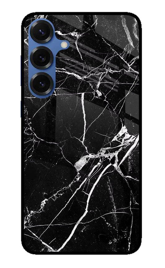 Black Marble Pattern Samsung S25 Back Cover