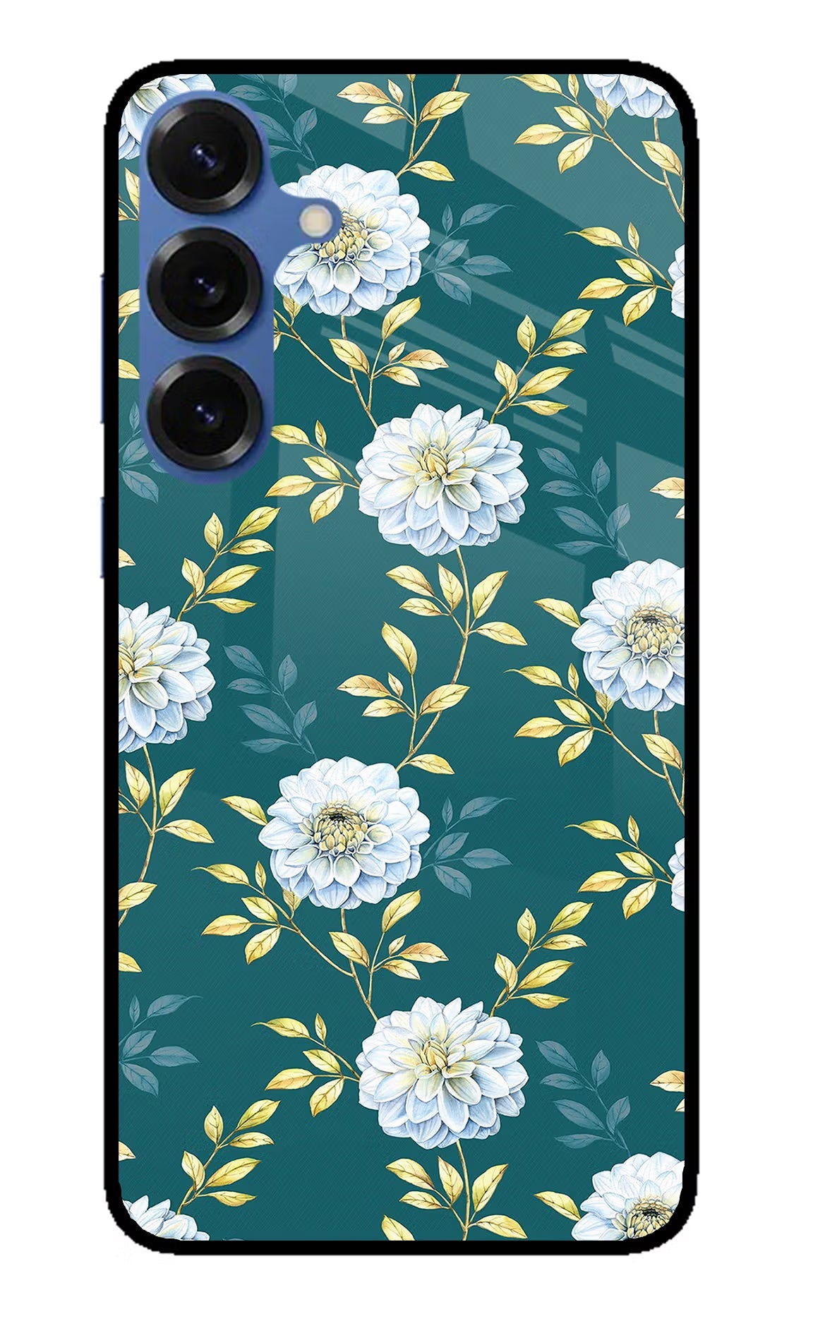 Flowers Samsung S25 Glass Case