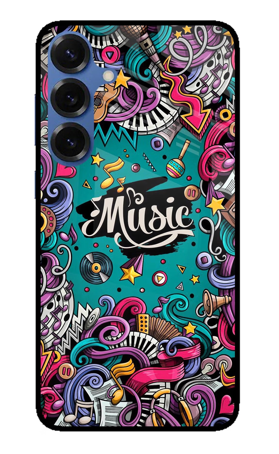 Music Graffiti Samsung S25 Glass Case