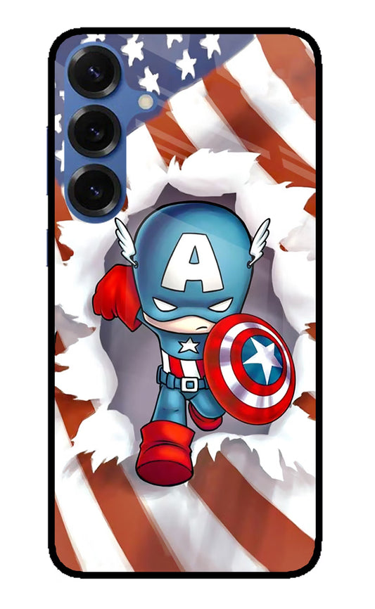 Captain America Samsung S25 Glass Case