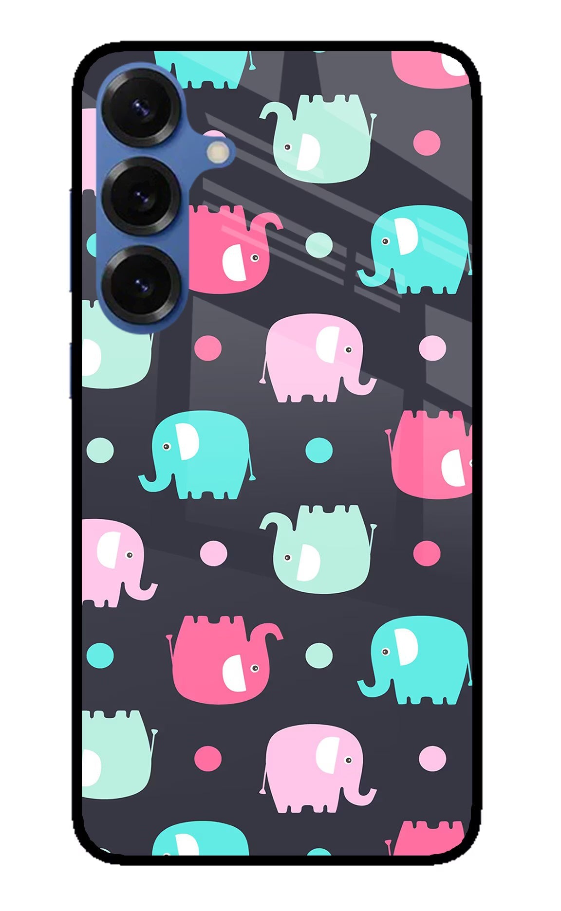 Elephants Samsung S25 Glass Case