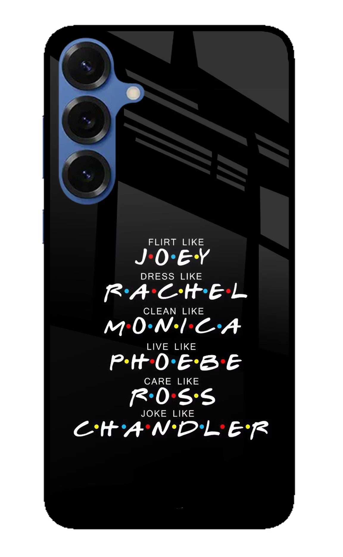 FRIENDS Character Samsung S25 Glass Case