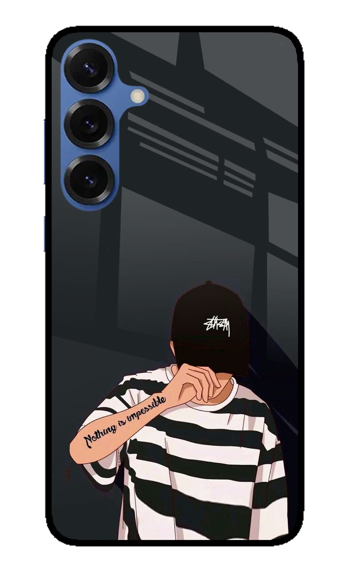 Aesthetic Boy Samsung S25 Glass Case