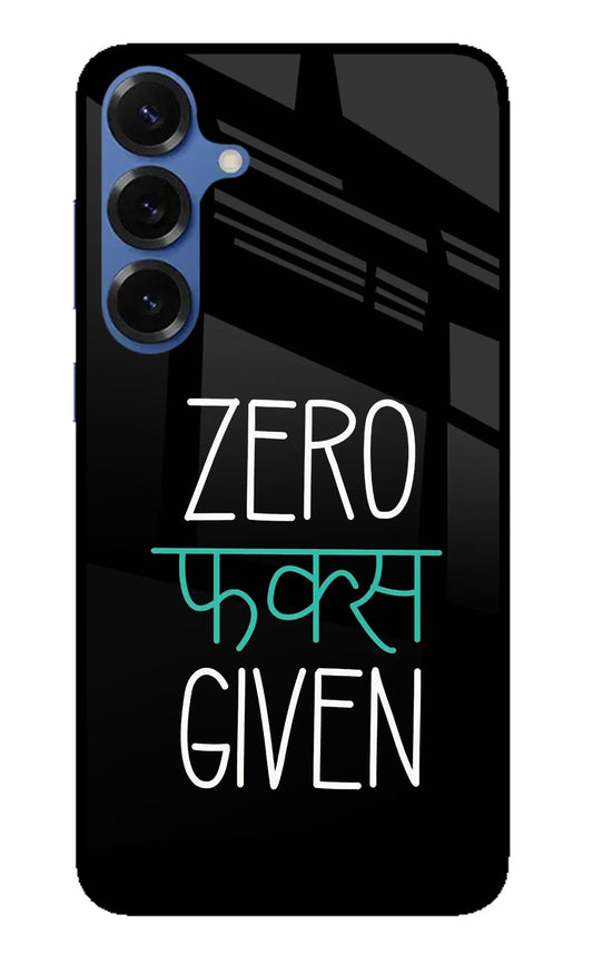 Zero Fucks Given Samsung S25 Glass Case