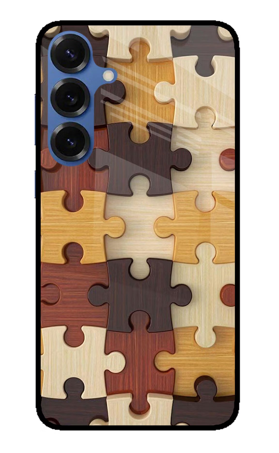 Wooden Puzzle Samsung S25 Back Cover