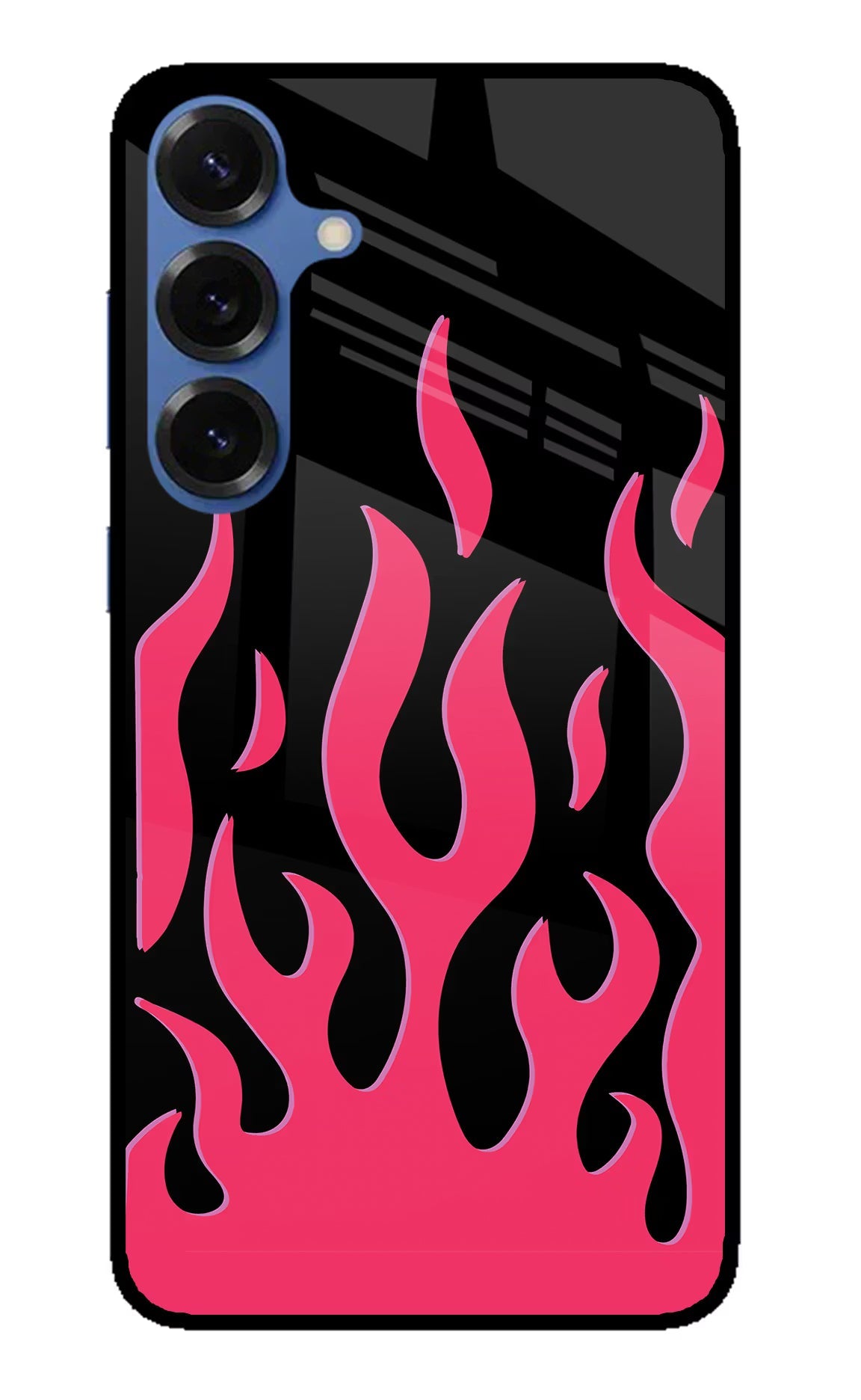 Fire Flames Samsung S25 Back Cover