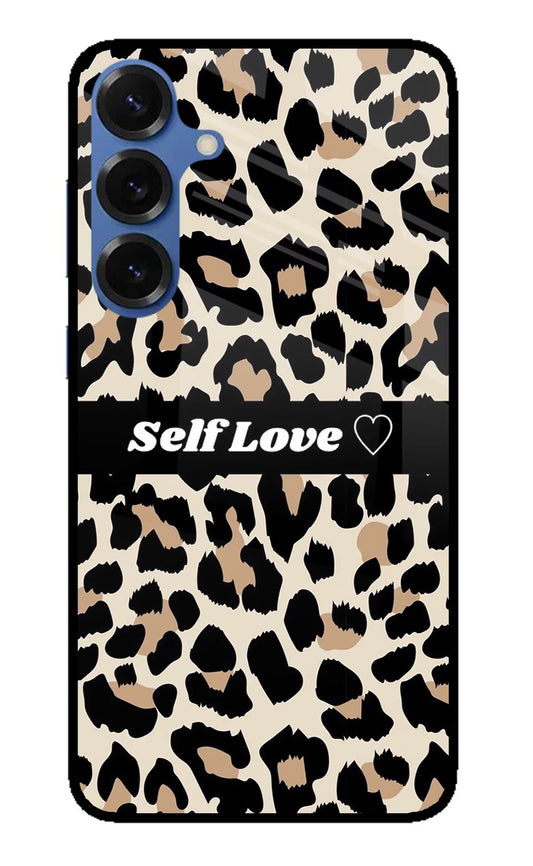 Leopard Print Self Love Samsung S25 Back Cover