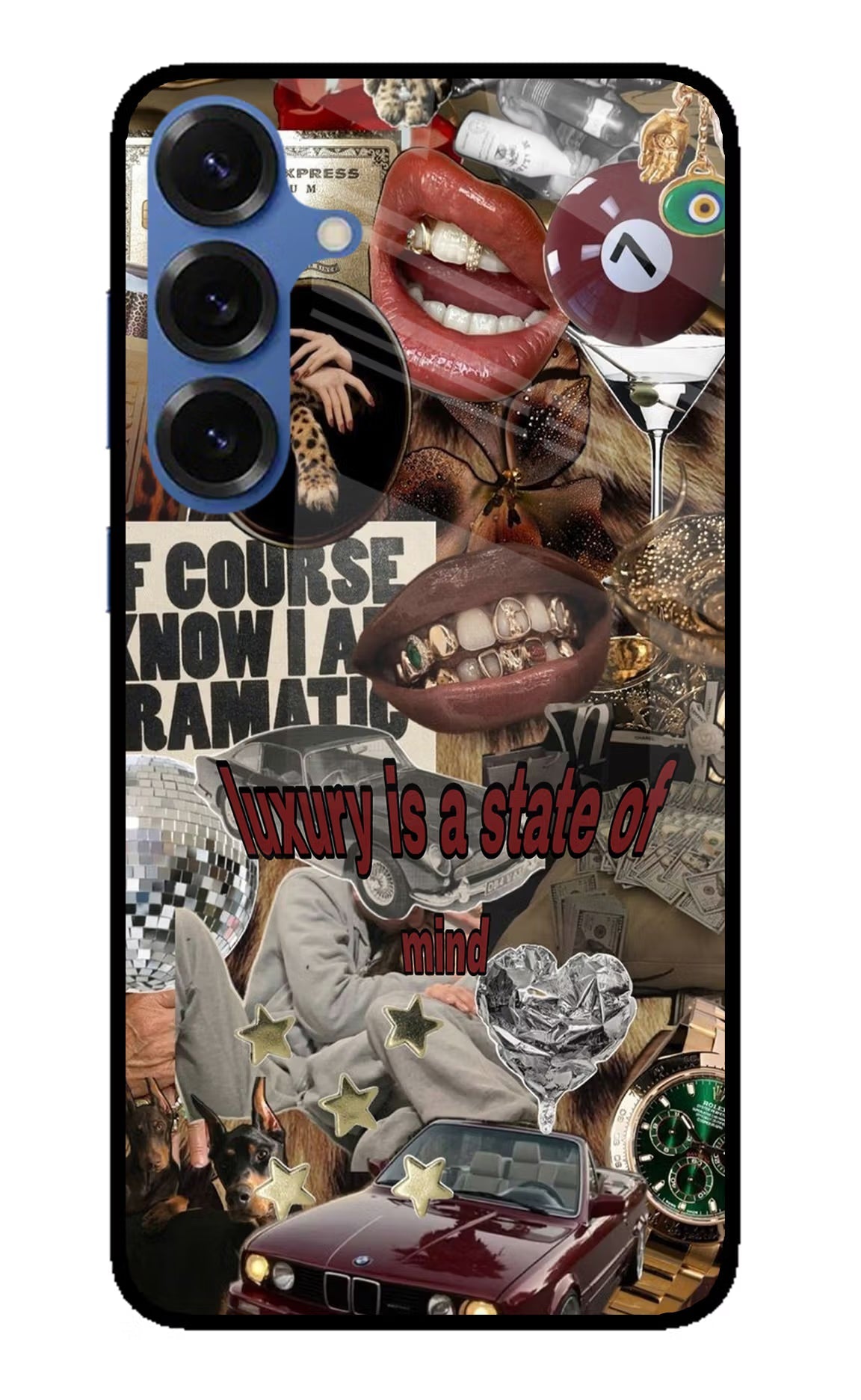 Luxury Samsung S25 Glass Case