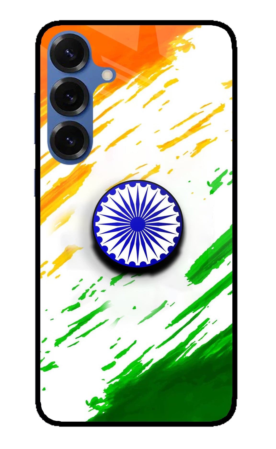 Indian Flag Ashoka Chakra Samsung S25 Pop Case