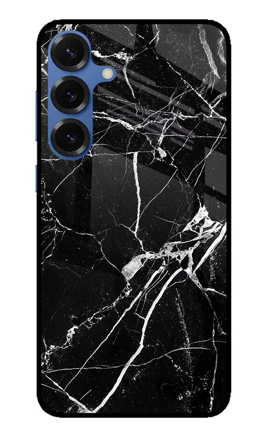 Black Marble Pattern Samsung S25 Plus Back Cover