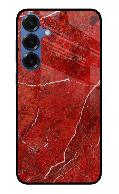 Red Marble Design Samsung S25 Plus Back Cover
