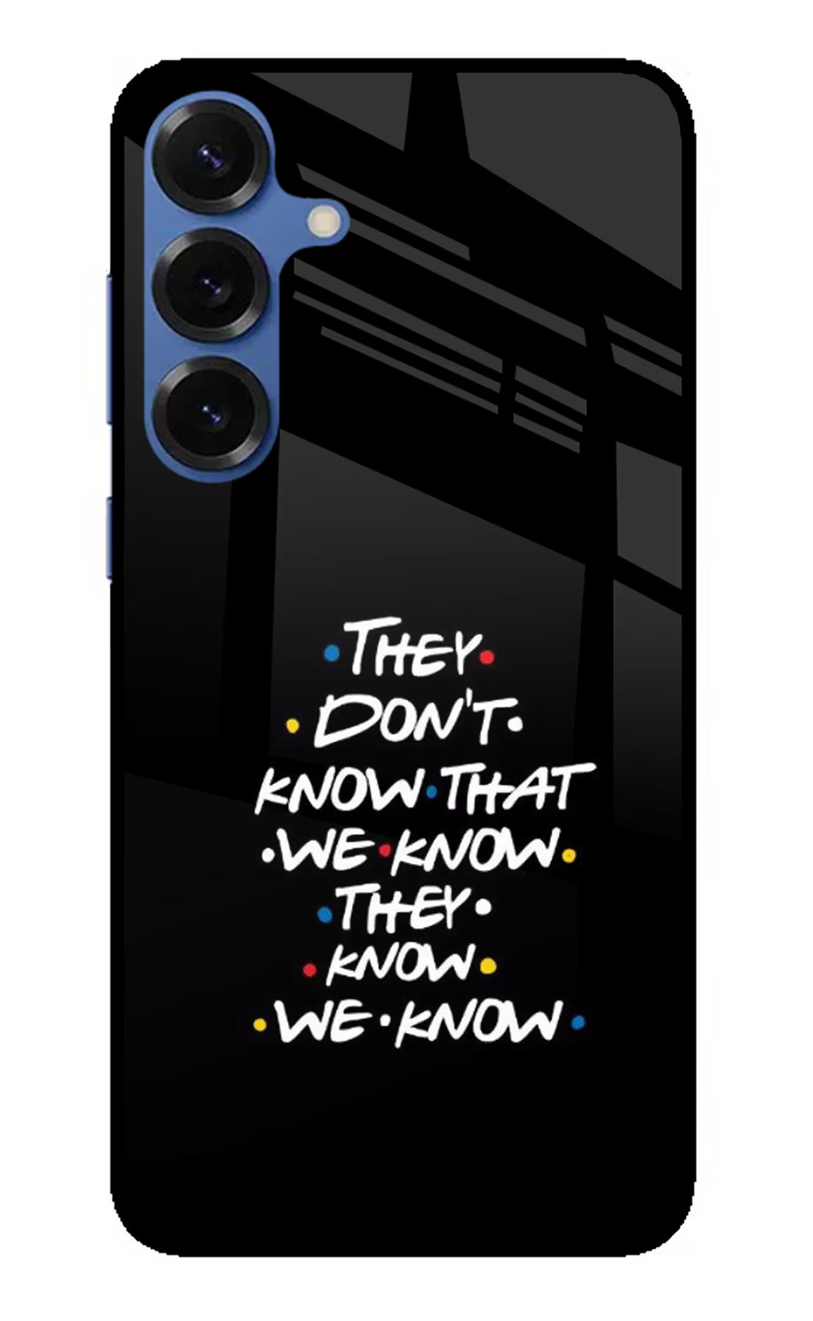 FRIENDS Dialogue Samsung S25 Plus Glass Case
