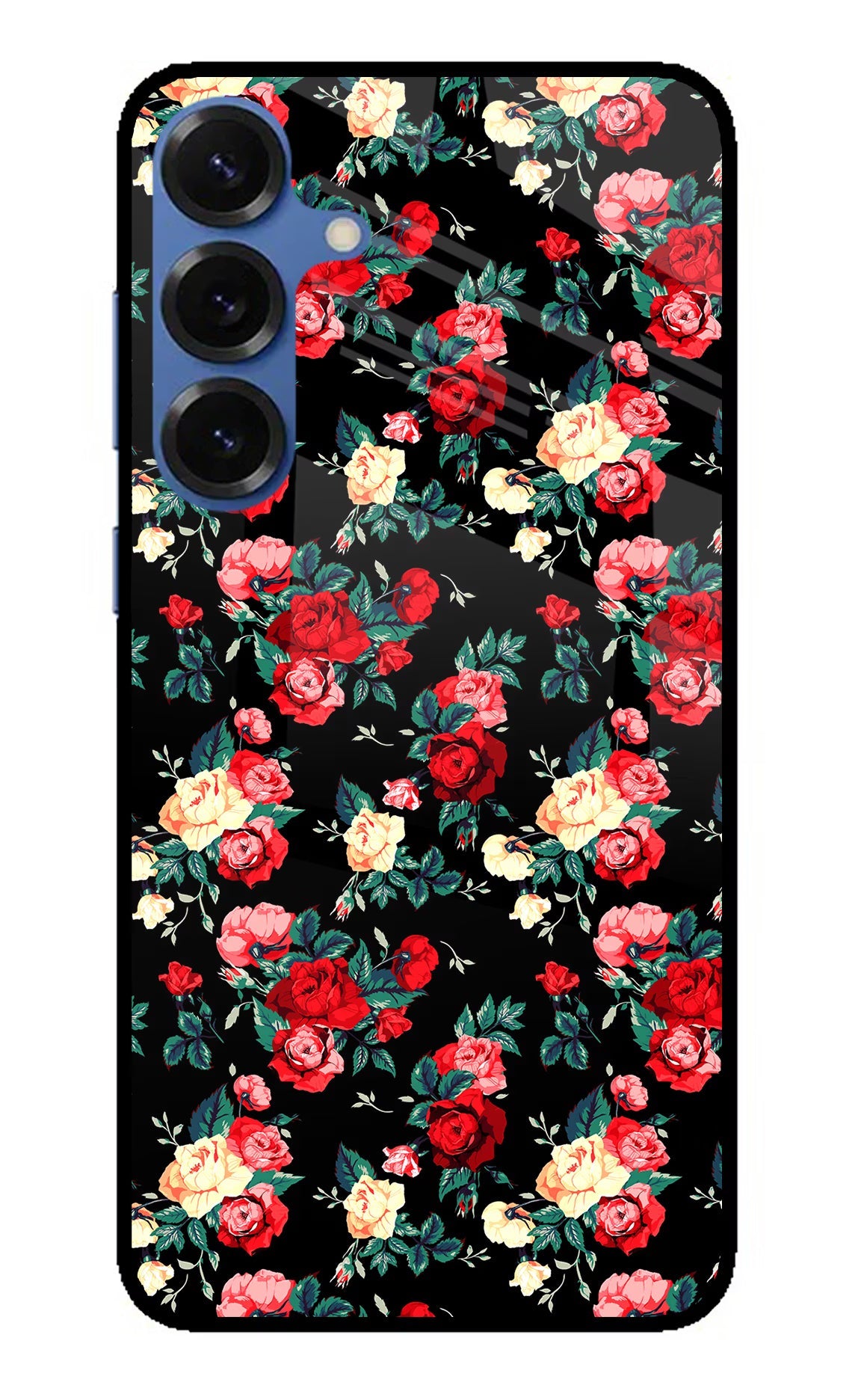 Rose Pattern Samsung S25 Plus Back Cover