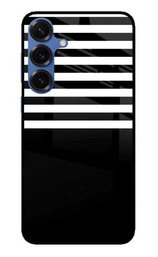 Black and White Print Samsung S25 Plus Back Cover