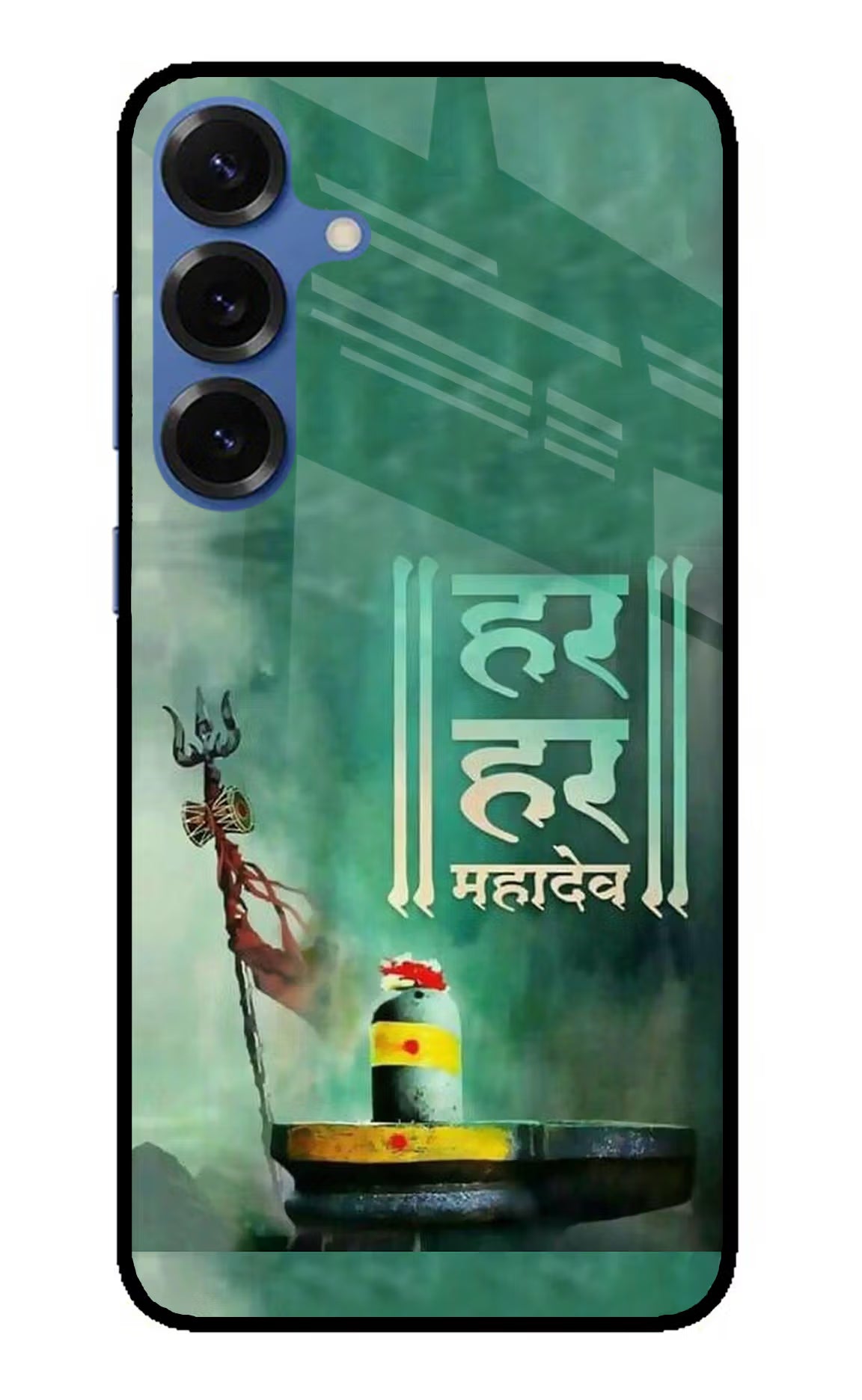 Har Har Mahadev Shivling Samsung S25 Plus Glass Case