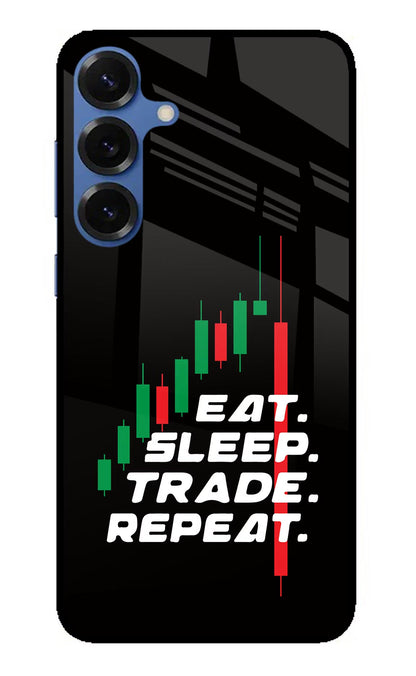 Eat Sleep Trade Repeat Samsung S25 Plus Back Cover