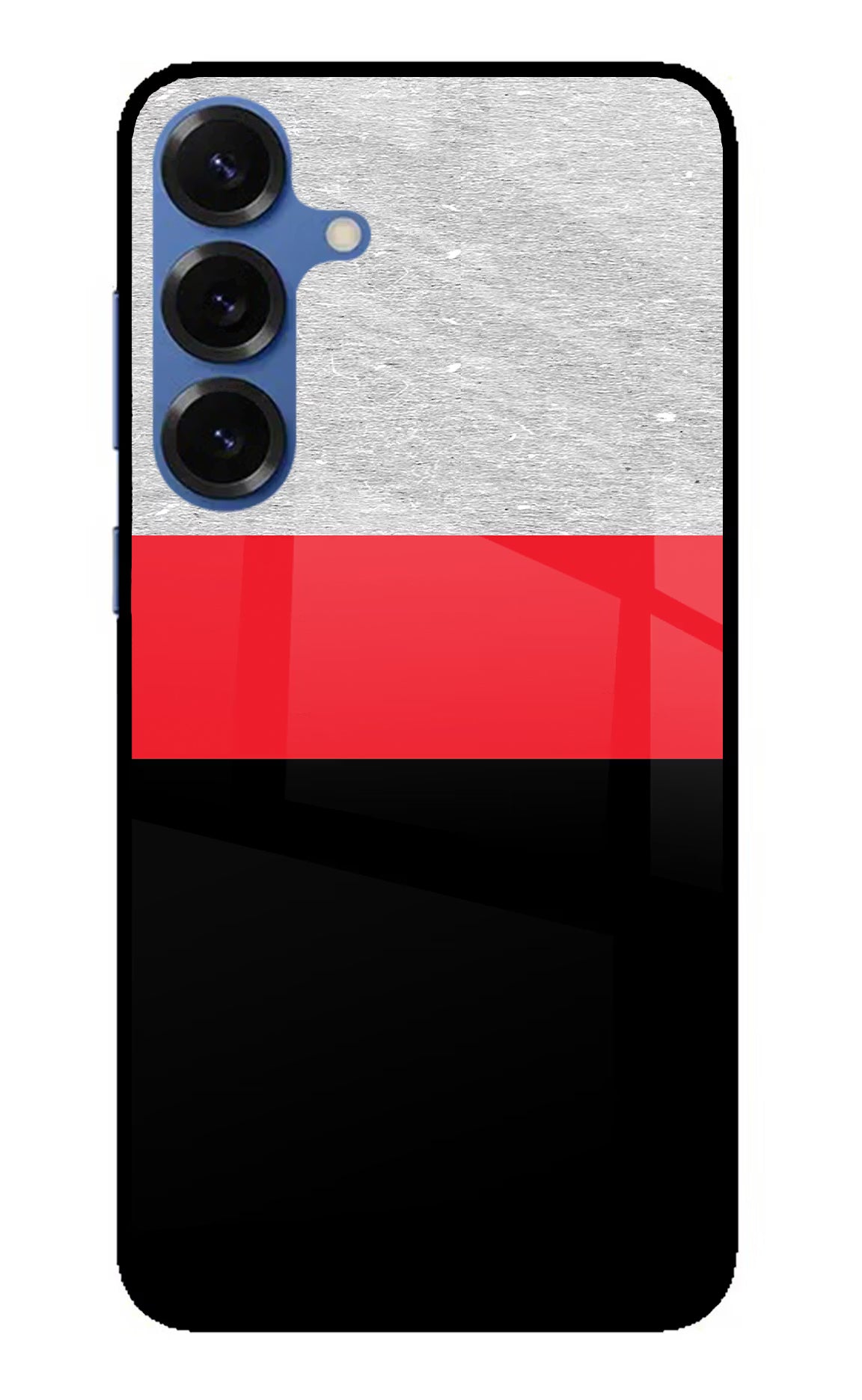 Tri Color Pattern Samsung S25 Plus Back Cover