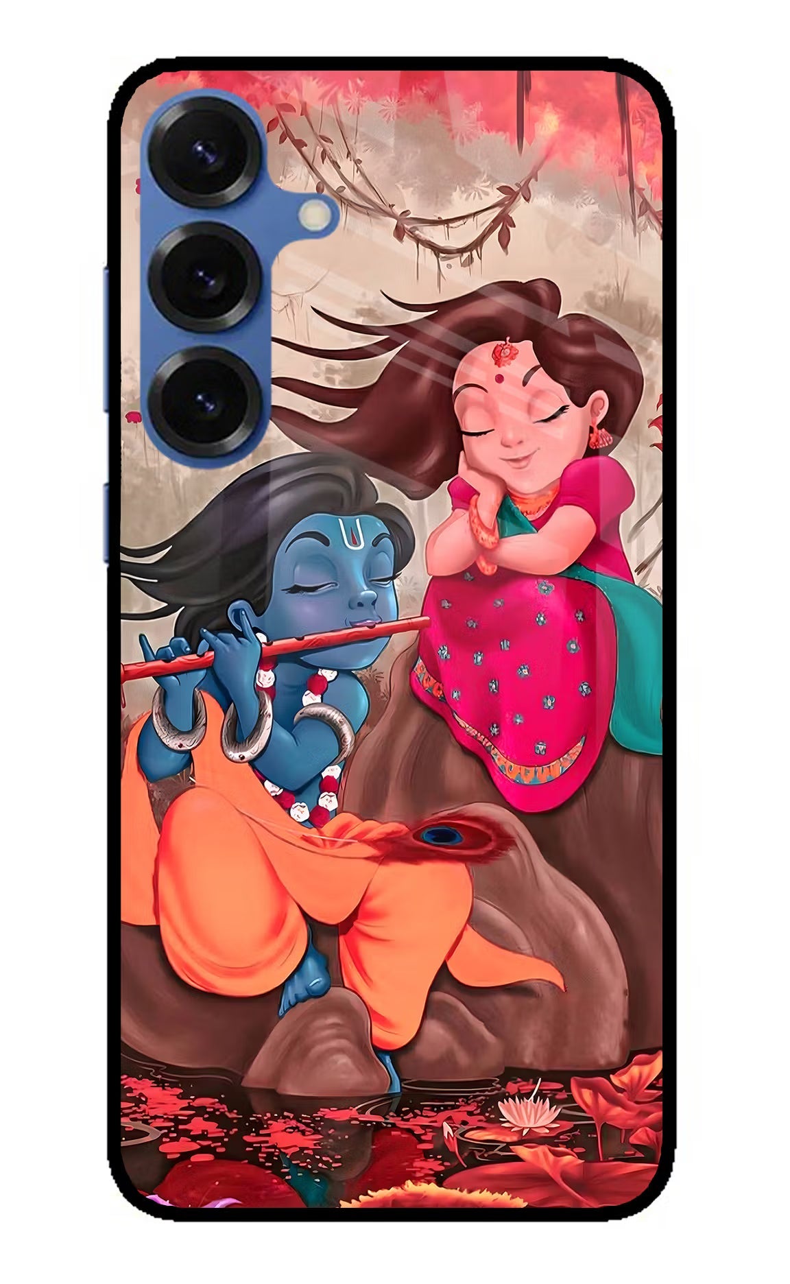 Radhe Krishna Samsung S25 Plus Glass Case