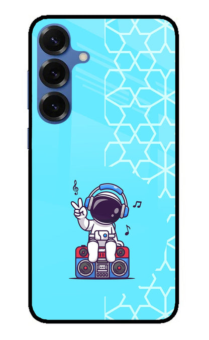 Cute Astronaut Chilling Samsung S25 Plus Back Cover