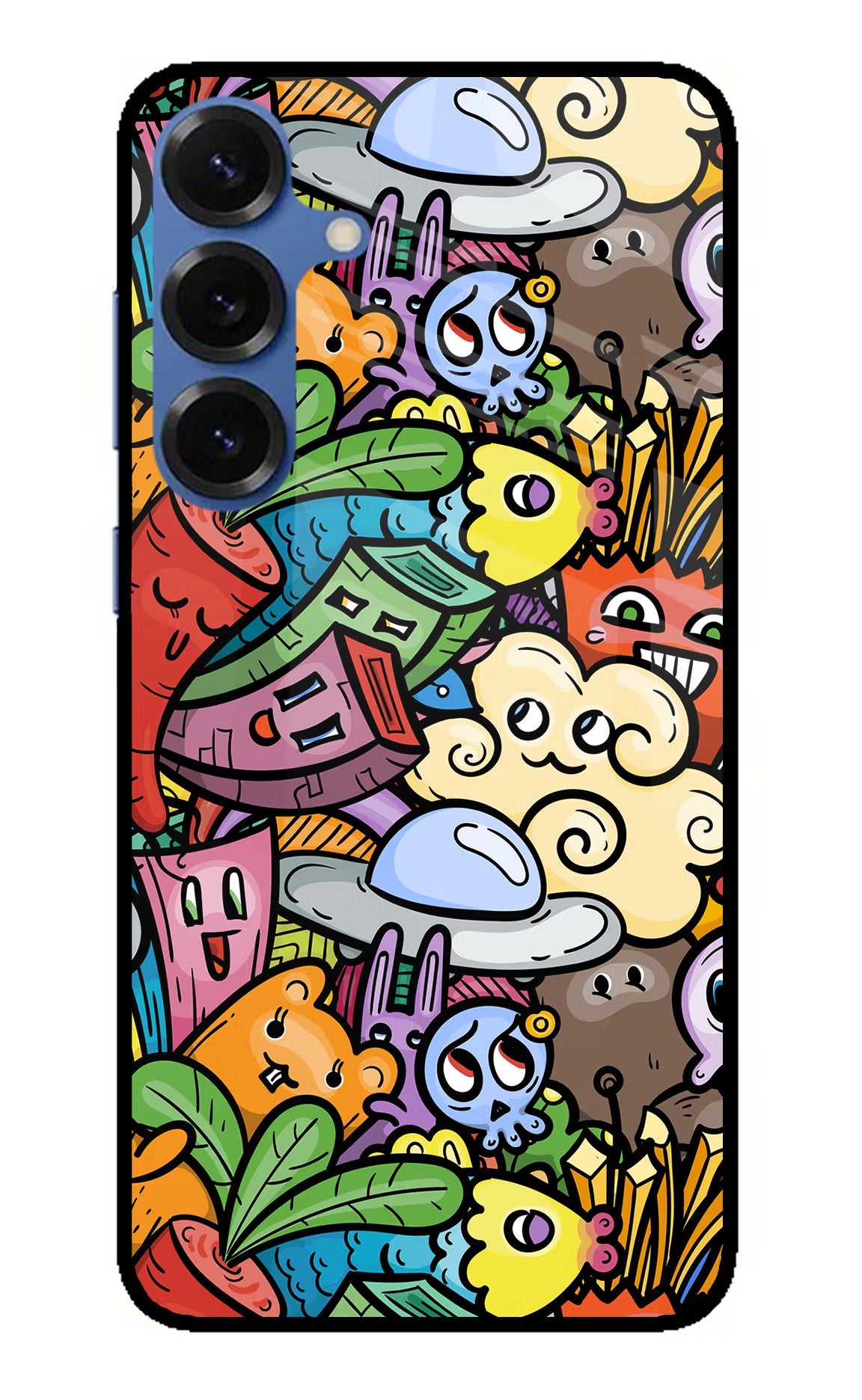 Veggie Doodle Samsung S25 Plus Glass Case